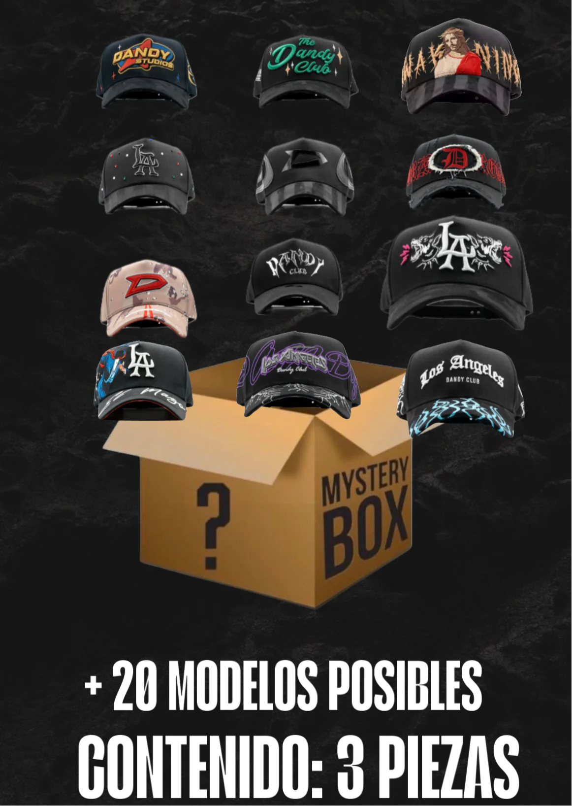 Mistery Box Dandy Hats 3 Piezas